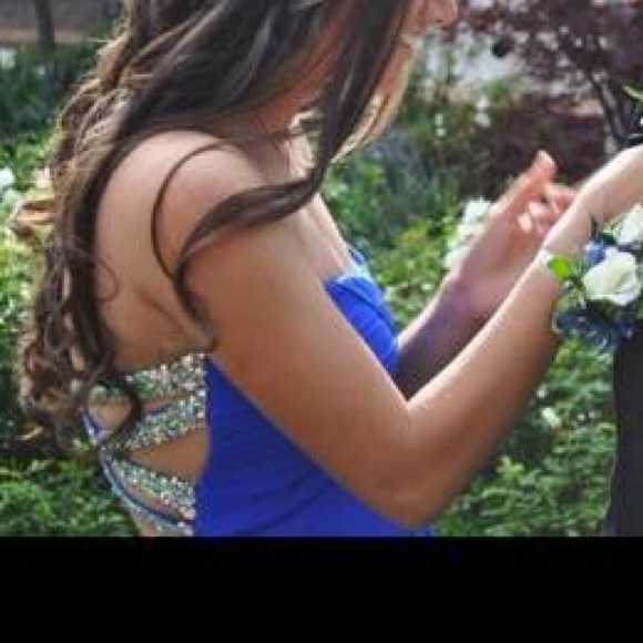 Blue Prom Dress - Picture 3 of 3