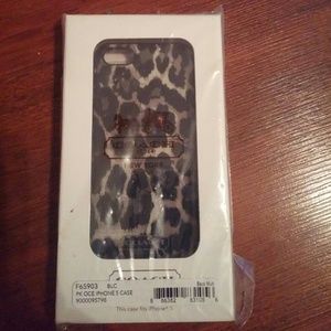 Authentic Coach iPhone 5 case, NIB