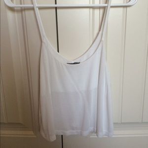 Brandy White Tank