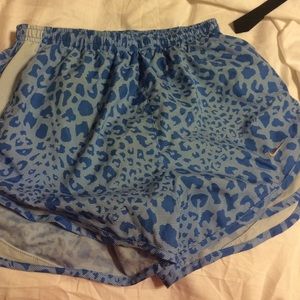 Cheetah blue and Gray Nike shorts