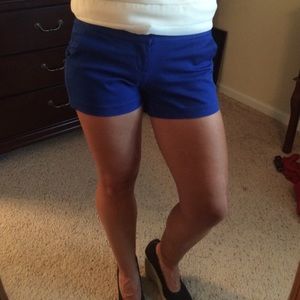Royal blue shorts