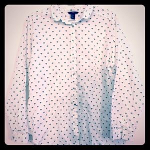 Brand new, worn once white collar shirt H&M
