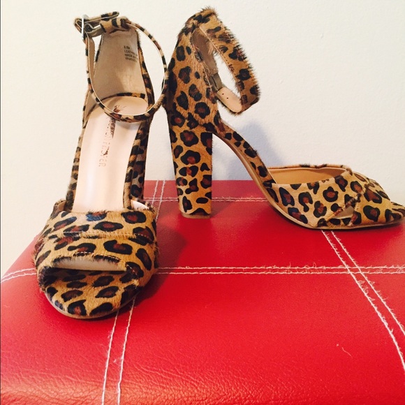 Leopard print heels