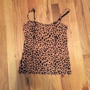 Betsy Johnson cheetah print tank top