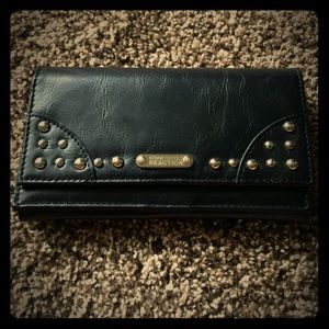 Black studded wallet