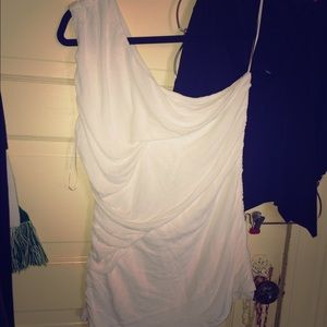 White One shoulder top!