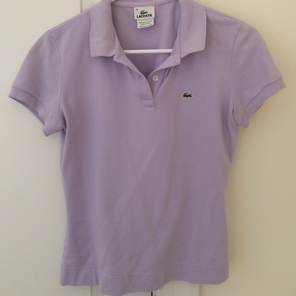 Lacoste lilac polo