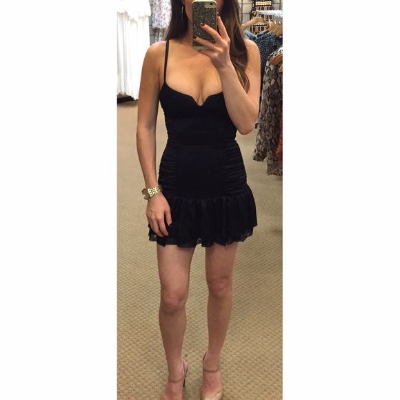 Black cocktail Bebe dress