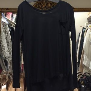 Small black long sleeve top