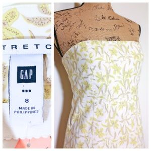 GAP Strapless Floral Dress