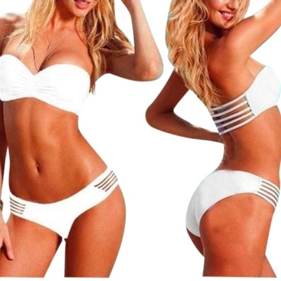 Blue Strapless Sexy Hot Bikini S & L 💠Danielle💠 - Picture 4 of 4