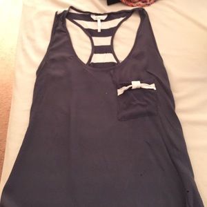 Kirra Xsmall/ small striped now racer back tanktop