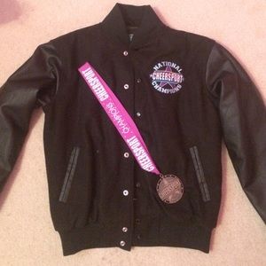 cheer sport jacket and medal