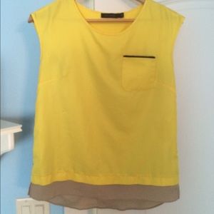 the limited bright yellow tank top