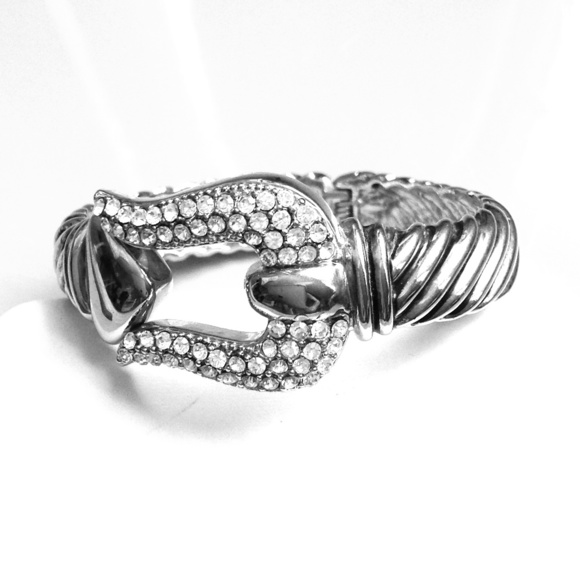 Silver colored bangle
