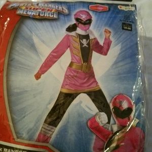 Girls Pink Power Rangers Super Mega Force Costume