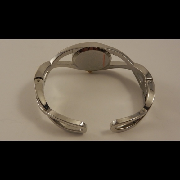 Kim Rogers Women's Oval-Tone Rhinestone Band Watch - Picture 2 of 2