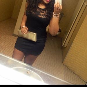 Black Lace Bodycon Dress