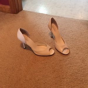 Aldo white heels size 38