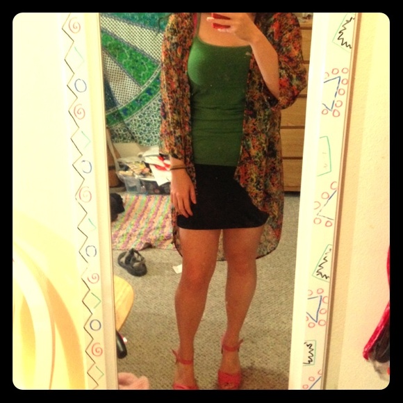 Paint Splatter Sheer Drapey Top