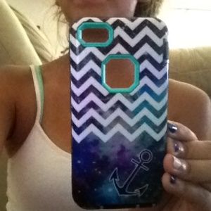 Hybrid galaxy anchor iPhone 5s case