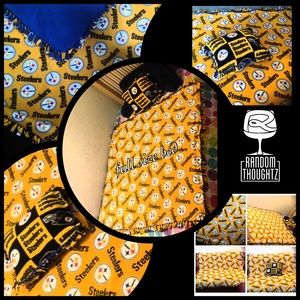 Steelers double sided fleece throw blanket