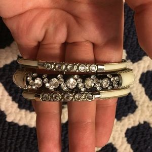 Black and white bangles