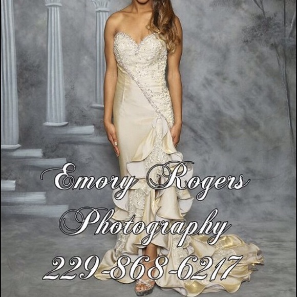 Gold pageant dress
