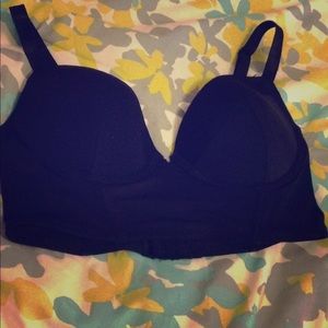 Black bustier bra
