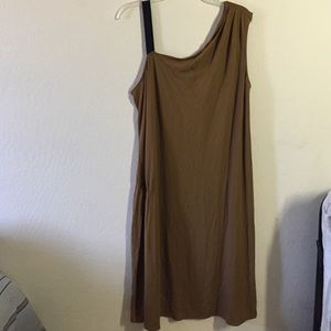 Women brown/olive green maternity dress