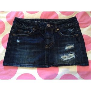 American Eagle Outfitters distressed mini skirt