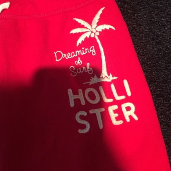 Hollister Red Jogger Sweatpants - Picture 3 of 7