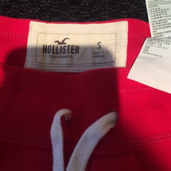 Hollister Red Jogger Sweatpants - Picture 4 of 7