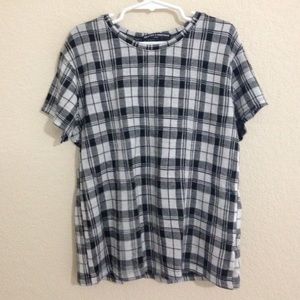 brandy melville plaid top