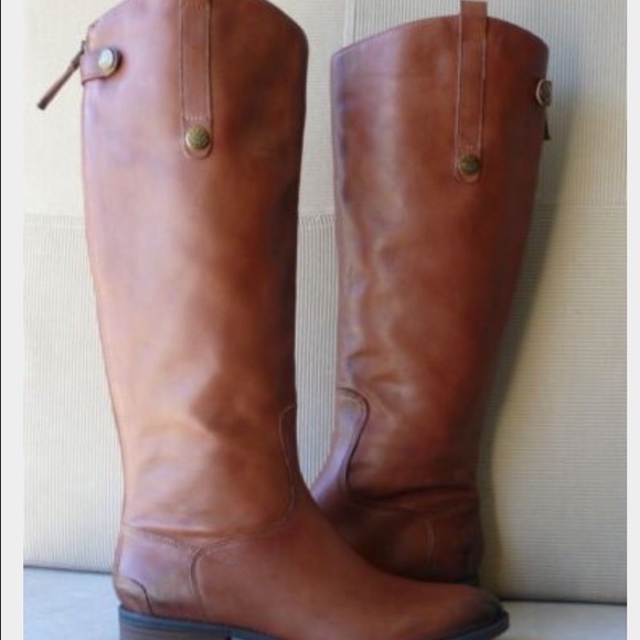 Tan leather Sam Edelman riding boots