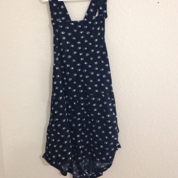 brandy melville eye print overalls