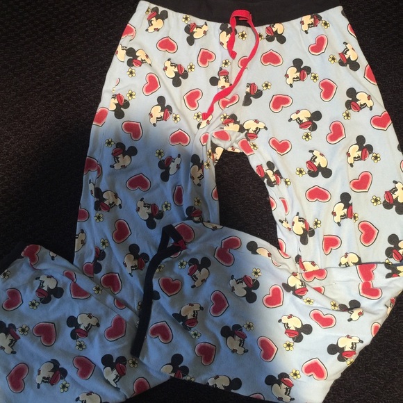 Disney Vintage Minnie Mouse Drawstring Pajama Bottoms - Picture 2 of 8