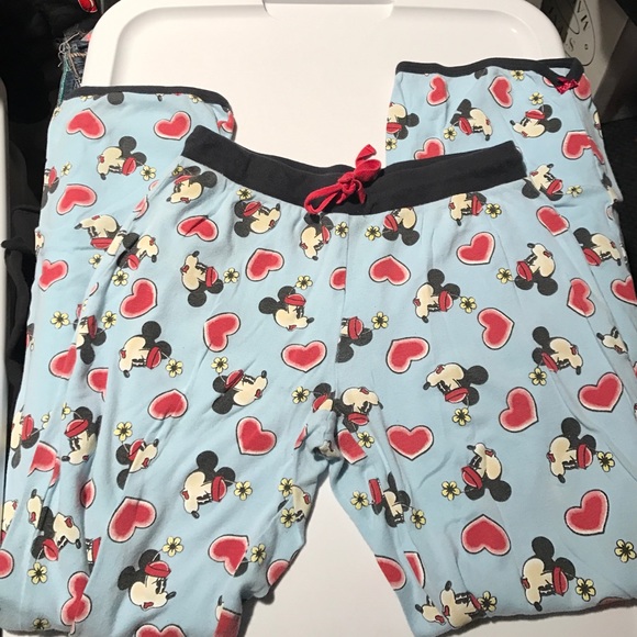 Disney Other - Disney Vintage Minnie Mouse Drawstring Pajama Bottoms