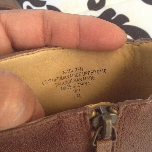 Rustic Brown Leather Ankle Boots - Picture 2 of 4