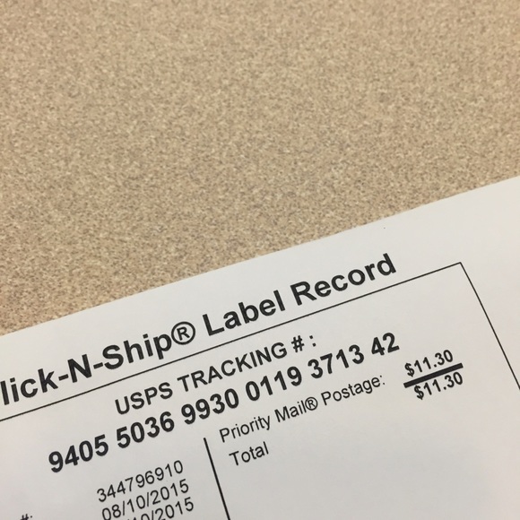 Proof of shipping shoes - Picture 1 of 1