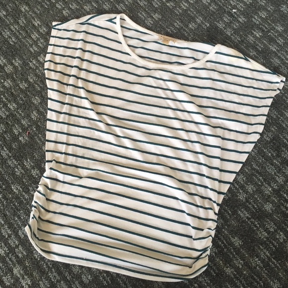 Striped off the shoulder top