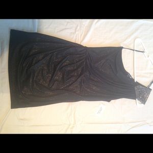 Black and gold sparkly dress