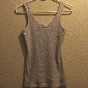 Express sequin top