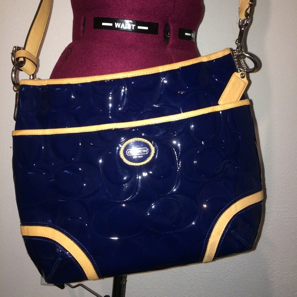 Patent Leather Coach Messanger