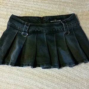 Dark grey pleaded denim skirt- BNWOT