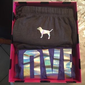 PINK T-Shirt and Sweatpants