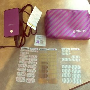 Jamberry heater, case, and remaining jamberrys