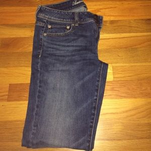 American dark jeans