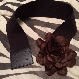 Rose belt dark brown SZ S/M