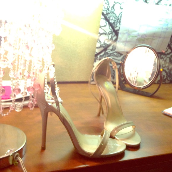 Nude Strappy Heels NWOT